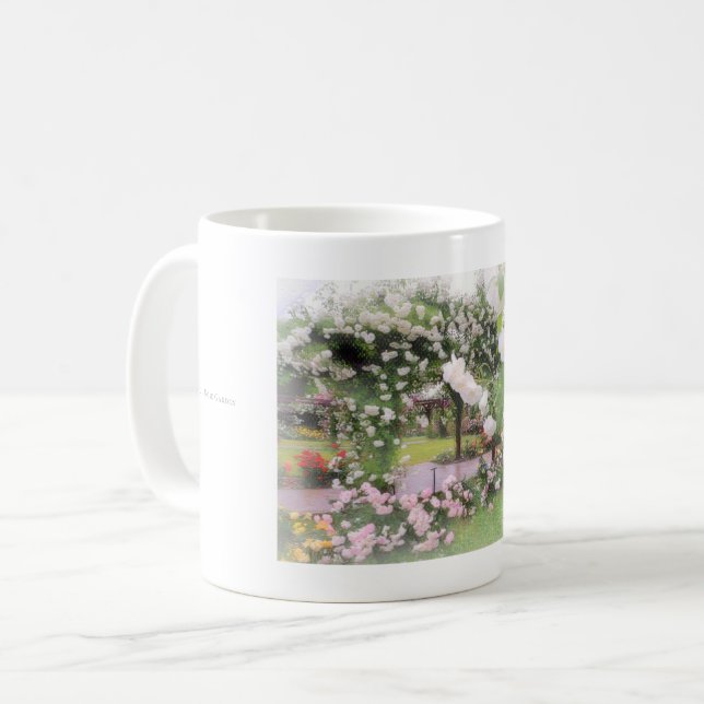 Caneca De Café Beautiful Rose Garden (Frente Esquerda)