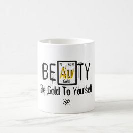 Caneca De Café BEAuTY (Dourado para si mesmo)