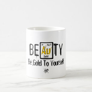 Caneca De Café BEAuTY (Dourado para si mesmo)
