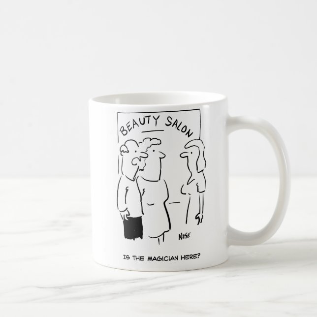 Caneca De Café Beauty Salon - O mágico está aqui? (Direita)