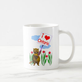 Caneca De Café Beaver Canadense ama Ontário