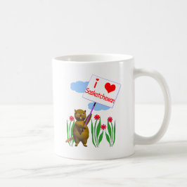 Caneca De Café Beaver Canadense ama Saskatchewan