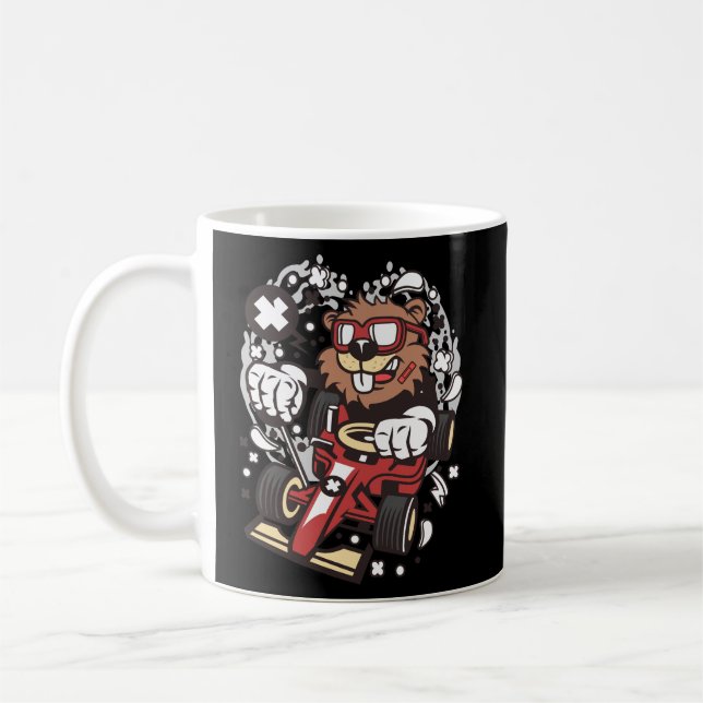 Caneca De Café Beaver Racer (Esquerda)
