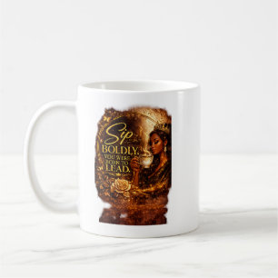 Caneca De Café Beba com Audácia. Você Nasceu Para Liderar.
