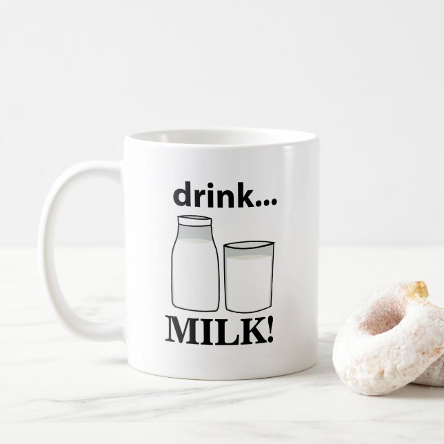 Caneca De Café Beba Leite  (Com Donut)