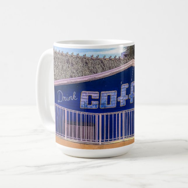 Caneca De Café Beba o sono de CAFÉ mais tarde (Frente Esquerda)