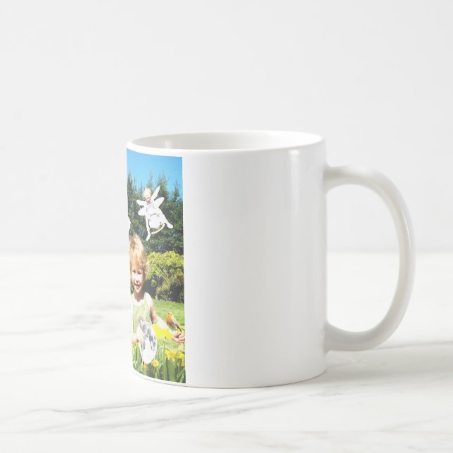 Caneca De Café Beba seu leite da amêndoa e pense dos prados (Direita)