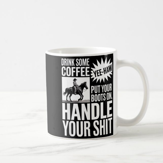 Caneca De Café Beba Um Pouco de Café Mínimo Coloque Seu (Direita)