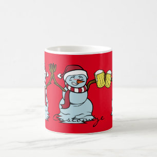 Caneca De Café Bebado de cerveja Snowman Thunder_Cove