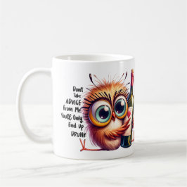 Caneca De Café Bebado Owl Advice Mug