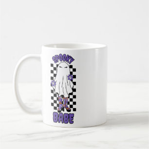 Caneca De Café "Bebê assustador" Mulher do Halloween Fantasma Rox