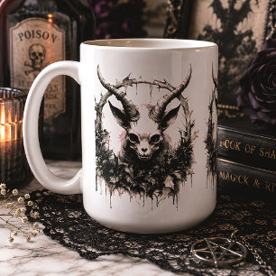 Caneca De Café Bebê Baphomet Fofo Oculto Gótico