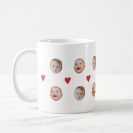 Caneca De Café Bebê Cachorro Personalizado Face 2 Fotografias Mug