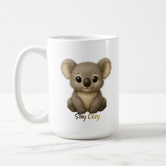 Caneca De Café Bebê Coala Fofo (Esquerda)
