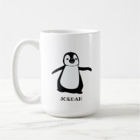 Bebê de ilustração fofinha de pinguim cinza person