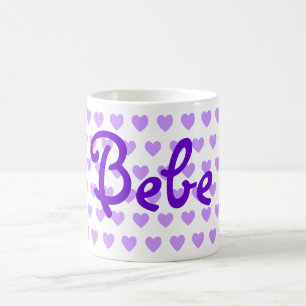 Caneca De Café Bebê em roxo
