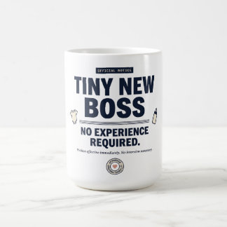 Caneca De Café Bebê Engraçado Pequeno Novo Chefe Sem Experiência