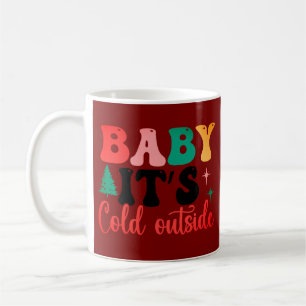 Caneca De Café Bebê, está frio fora do vermelho