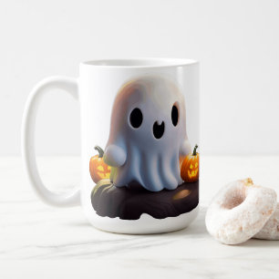 Caneca De Café Bebê Fantasma Caráter de Dia das Bruxas