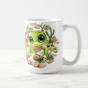Caneca De Café Bebê Geckos Personagens de desenho animados