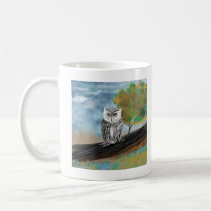 Caneca De Café Bebê Impressão de Coruja Sazonal