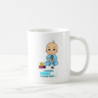Caneca De Café Bebé Loading Please Wait gravidez nascimento