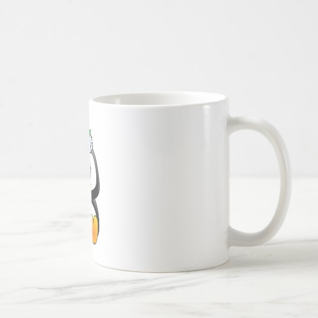 Caneca De Café Bebê Natal Tux Santa Hat (Direita)