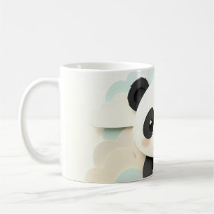 Caneca De Café Bebê Panda Dobrado Origami Fofo