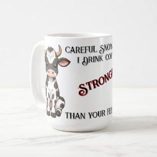 Caneca De Café Bebê Vaca de Desenho Animado Fofo com Manchas Pret