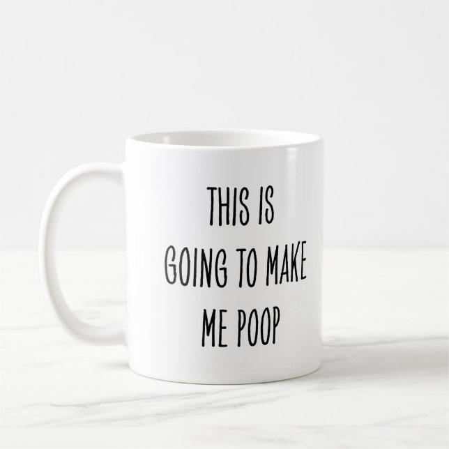 Caneca De Café Bebedor de Café Engraçado Isso Vai Me Fazer Fazer  (Esquerda)
