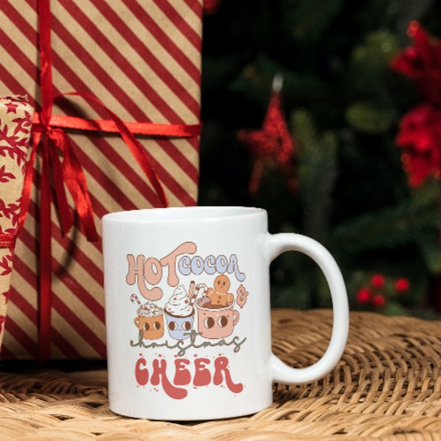 Caneca De Café Bebendo de café de chocolate quente de Natal (Criador carregado)