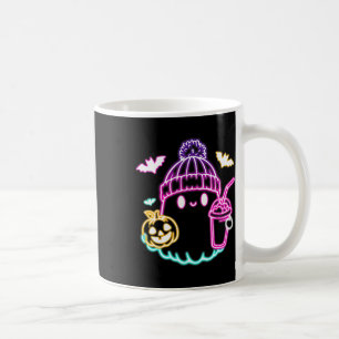 Caneca De Café Bebendo De Café Fantasma Retro Ghost Spooky Hallow