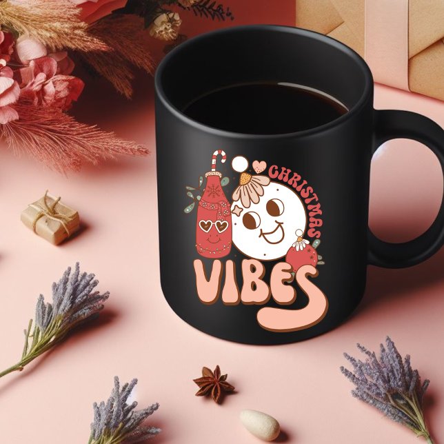 Caneca De Café Bebendo de Natal Vibes Coffee Mug (Criador carregado)