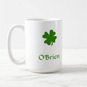 Caneca De Café Bebendo de nome personalizado do patrimônio irland