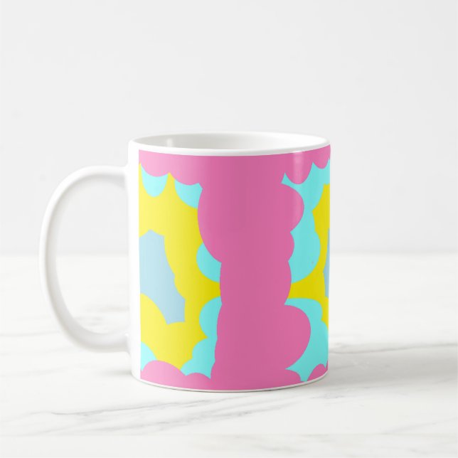 Caneca De Café Bebendo grande e padronizado, cor-de-rosa pálido,  (Esquerda)