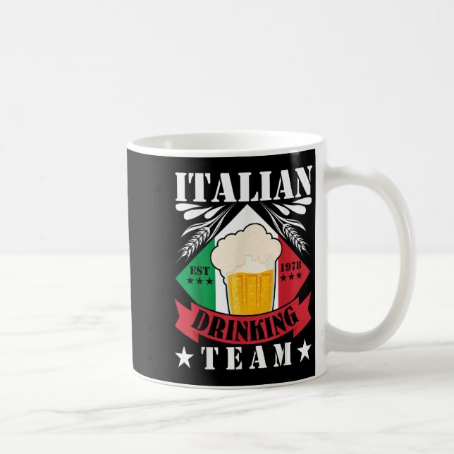 Caneca De Café Bebendo Italiano Beer Drinker Men Itália (Direita)
