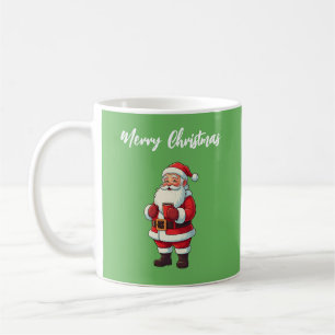 Caneca De Café Bebendo Natal Santa Claus Chocolate Quente