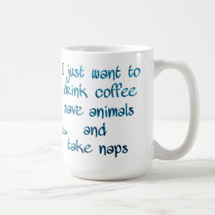 Caneca De Café Beber Animais Salvos De Café Tirem Amante de os an