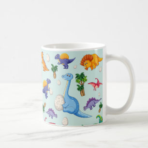 Caneca De Café Bebês de Dinossauro Bonitos Bebê