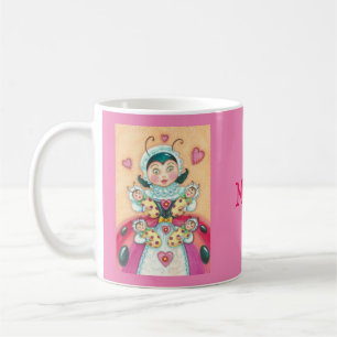 CANECA DE CAFÉ BEBÊS DE LADYBUG... MOM MUG