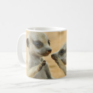 Caneca De Café Bebês Mais Pobres Dois Jovens Meerkats