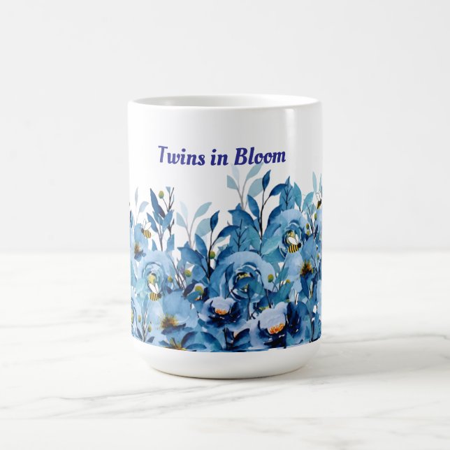Caneca De Café Bebês no Bloom Twin Chá de fraldas (Centro)