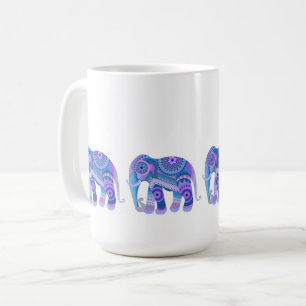 CANECA DE CAFÉ BEBIDA COM UM CAFÉ ELEFANTE AZUL LEGAL