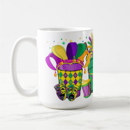 CANECA DE CAFÉ BEBIDAS DE GRAS MARDI BRILHANTES