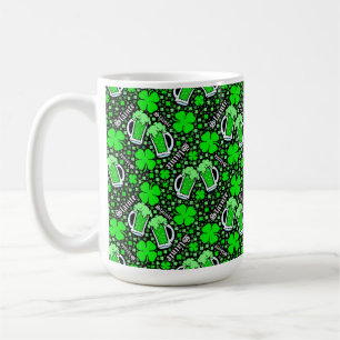 Caneca De Café Bebidas Verdes Escuras, Ruas de Vestuário, Dia de 