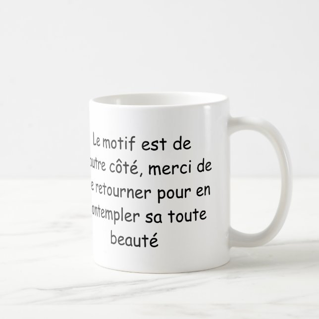 Caneca De Café “Bebo a vida em rosa” (mão esquerda) (Direita)