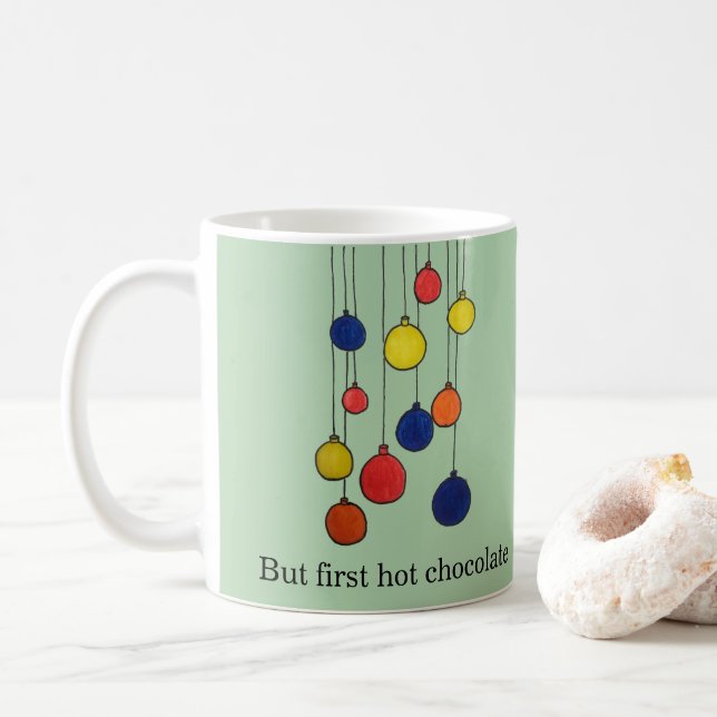 Caneca De Café Becher Weihnachten Kakao (Com Donut)