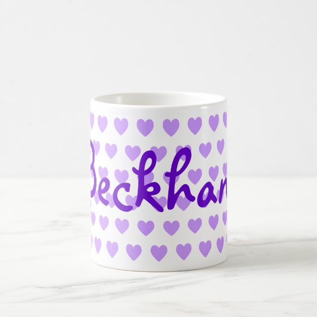 Caneca De Café Beckham em Roxo (Centro)