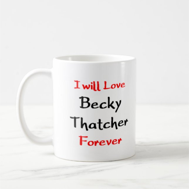 caneca de café becky Thatcher (Esquerda)