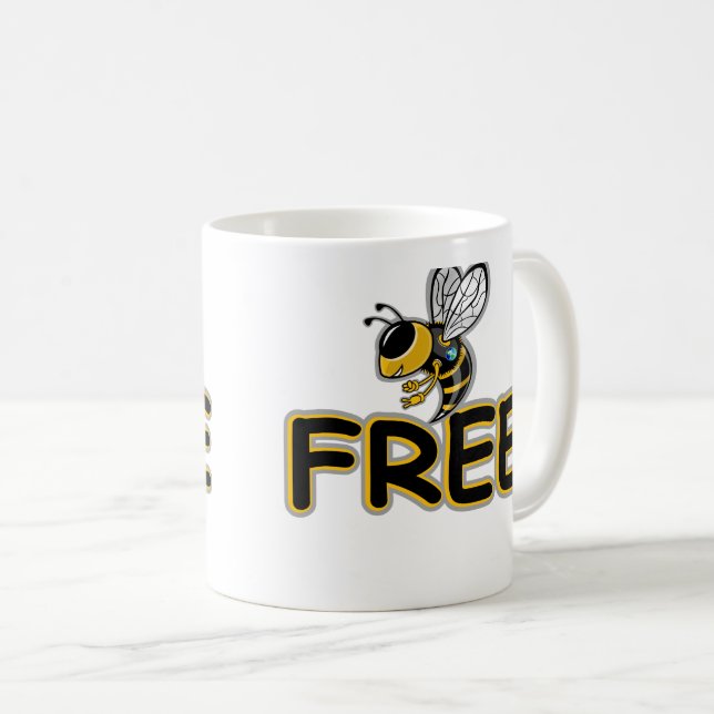 CANECA DE CAFÉ BEE FREE (Frente Esquerda)